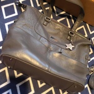 Lily Jade Premium Diaper Bag- Shaylee - Grey